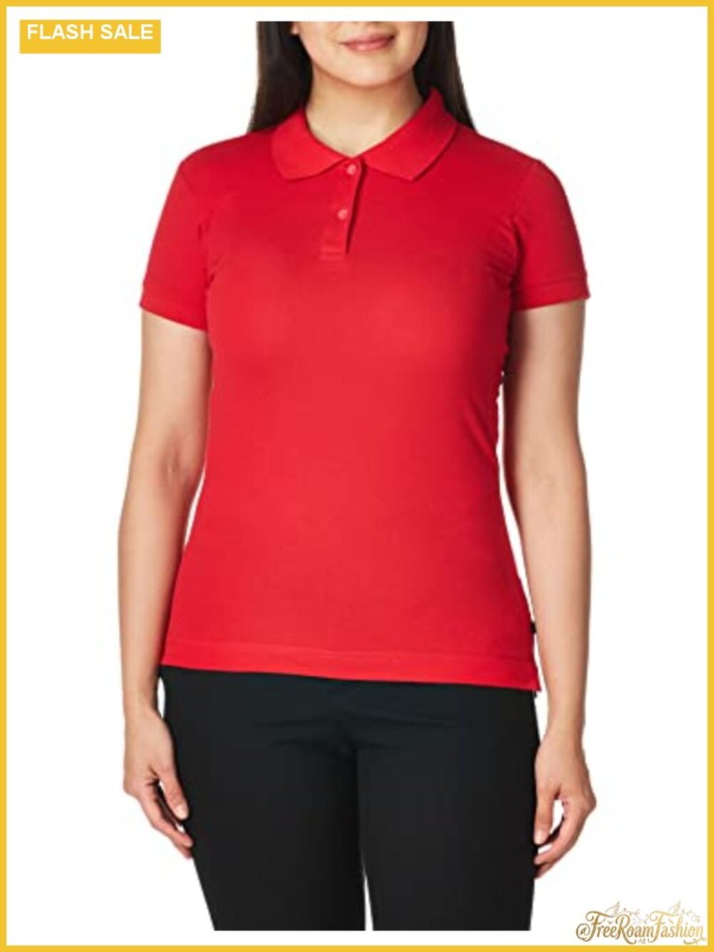 Stretch Pique Polo Shirt Short Sleeve Fitted Golf Uniform Work